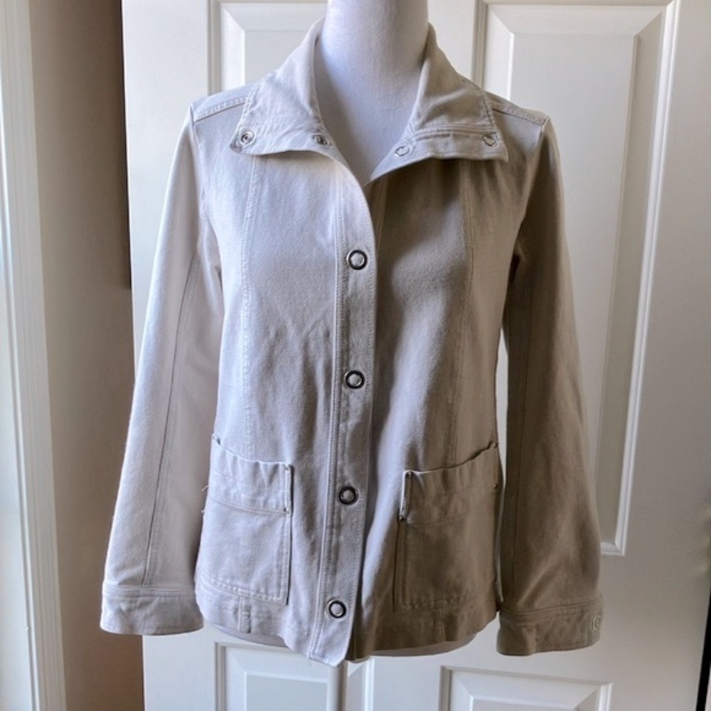 Appleseed’s Woman’s Cotton Cream Jacket Size PS